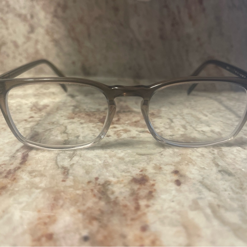Warby Parker Translucent and Brown Glasses